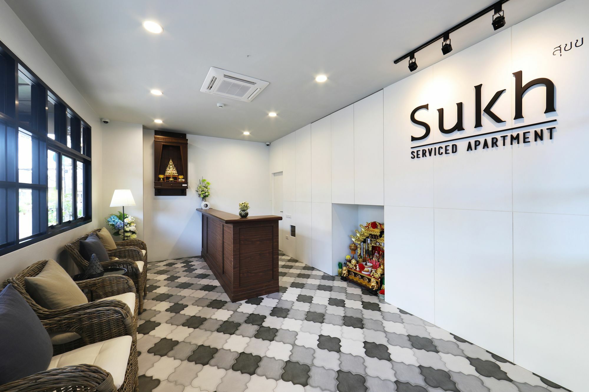 สุข เซอร์วิซ อพาร์ตเมนต์ Aparthotel บ้านคอหงส์ ภายนอก รูปภาพ